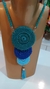 Colar Artesanal 3 Mandalas em Crochê