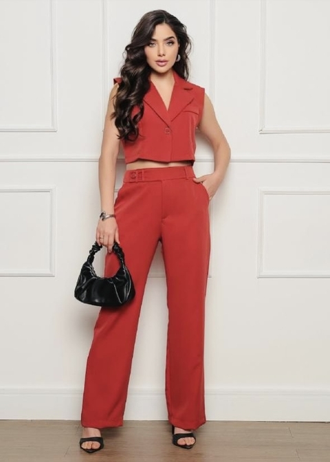 Conjunto Alfaiataria Cropped