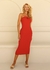 Vestido Midi Tricot Modal Flor