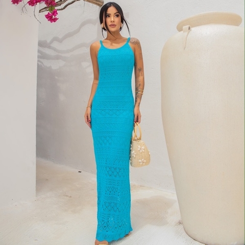 Vestido Tricot Maia Rendado