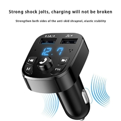 Imagen de Kit de transmisor FM manos libres para coche, reproductor modulador MP3, recepto