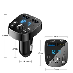 Kit de transmisor FM manos libres para coche, reproductor modulador MP3, recepto