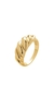 Anel Croissant Grande Aro 15 Dourado