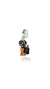 Charms Cão Cachorro Pet Daschund em Prata 925