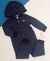 macacao com capuz flanelado por dentro azul bebe menino carters original