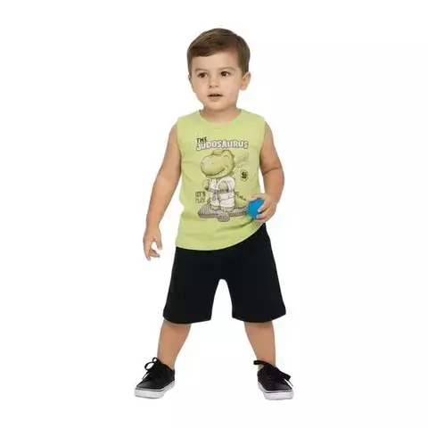 Conjunto verão infantil menino Brandili - Dinossauro - comprar online