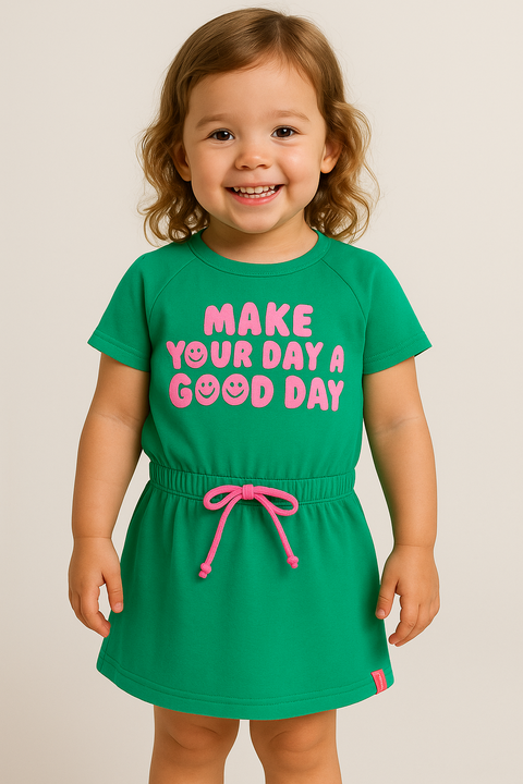 Vestido bebê menina Verde - comprar online