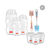 Kit Fisher Price 3 Mamadeiras 1 Escova de Limpeza 2 em 1 e 3 Frascos para Armazenar Leite