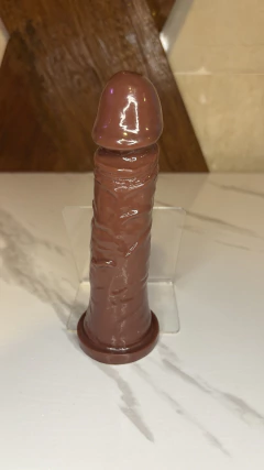 Prótese Peniana Chocolate 17,5x3,8 cm - Acompanha 1 Sachê de Lubrificante Tradicional KAGEL na internet