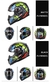 LS2-Full Face Capacete De Motocicleta Para Homens E Mulheres, Capacetes De Corri - comprar online