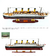 Imagem do Com Luz LED Versão Atualização Titanic Cruise Ship Modelo Veleiro De Madeira