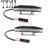 Imagem do Kit de suporte para placa de moto, com luz led para seta e desligamento, compat?
