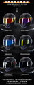 Capacete de Motocicleta Full Face para Homens e Mulheres, Capacete Motocross, Vi