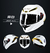 Capacete de Motocicleta Full Face para Homens e Mulheres, Capacete Motocross, Vi - loja online