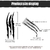 Imagem do Reflexivo Monster Claw Scratch Etiqueta do carro, Stripe Marks, Auto Decalque do
