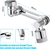 1080 ° rotação torneira pulverizador cabeça 22/24mm adaptador extensor aerad - comprar online