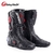 Tribo de equitação dos homens botas de moto de corrida de motocross fora de es