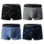 Imagem do Cuecas boxer de algodão masculinas, cuecas antibacterianas boxers respiráveis