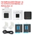 Telesin-1750mAh carregador de bateria, para gopro 11, hero 11, 10, 9, carregamen
