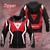 Moletom com capuz com zíper masculino, camisa esportiva extrema, motocicleta GP na internet
