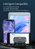 Fones de ouvido sem fio com display LED, fones de ouvido Bluetooth V5.0 TWS, Pow na internet