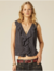 blusa volantes encaje - comprar en línea