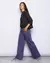 pantalón ancho con rayas moradas - comprar en línea