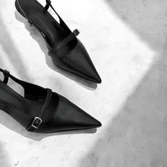 STILETTO ASHLEY SIMIL CUERO NEGRO - Anton