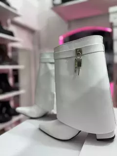 BOTINETA ORION SIMIL CUERO BLANCO - Anton