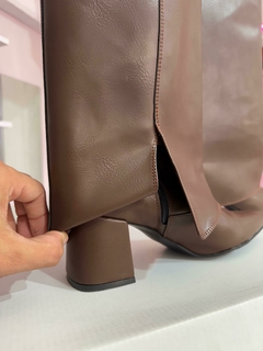 BOTAS ASTRA SIMIL CUERO CHOCOLATE - tienda online