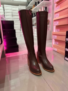 BOTAS MOR CHOCOLATE SIMIL CUERO - Anton
