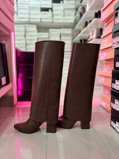 BOTA BRI CHOCOLATE SIMIL CUERO - comprar online