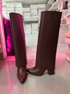 BOTA BRI CHOCOLATE SIMIL CUERO - Anton