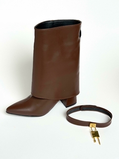 BOTINETA ORION SIMIL CUERO CHOCOLATE - Anton