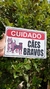 Placa Cão Bravo em Metal 30x20cm
