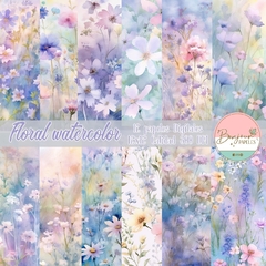 Floral Watercolor -Papeles Digitales-