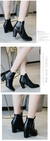 Botas de salto alto pontiagudas para mulheres, botas curtas - Compre BEM