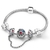 CHIELOYS-Pulseira Romântica Cor Prata para Mulheres, Pulseira Marca,