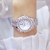 Elegante pulseira de ouro relógio para mulher marca luxo strass à prova d água