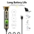 Máquina de corte de cabelo elétrica para homens, T9, USB recarregável, aparad