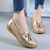 Sapatos alpargatas slip-on com saltos baixos para mulheres, casual. - comprar online