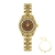 Elegante pulseira de ouro relógio para mulher marca luxo strass à prova d água - loja online