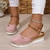 Sandálias femininas de dedo fechado, sapatos com fivela - Compre BEM