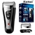 Kemei-Poderoso Barbeador Elétrico Recarregável para Homens, Folha, Barba, Barb