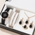 Relógio de pulso strass feminino, colar brincos anel, relógios casuais das sen - comprar online