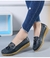 Imagem do Sapatos alpargatas slip-on com saltos baixos para mulheres, casual.