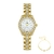 Elegante pulseira de ouro relógio para mulher marca luxo strass à prova d água - comprar online