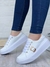 2023 Flat sapata - Tenis com fivela e cadarço, realçando designer do calçado - comprar online