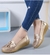 Imagem do Sapatos alpargatas slip-on com saltos baixos para mulheres, casual.