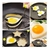 Molde de aço inoxidável para fritar ovos, omelete, omelete, tapioca, hambúrgu